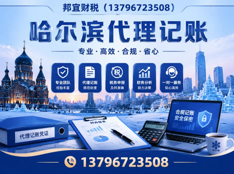 阿城区哈尔滨代理记账展示图